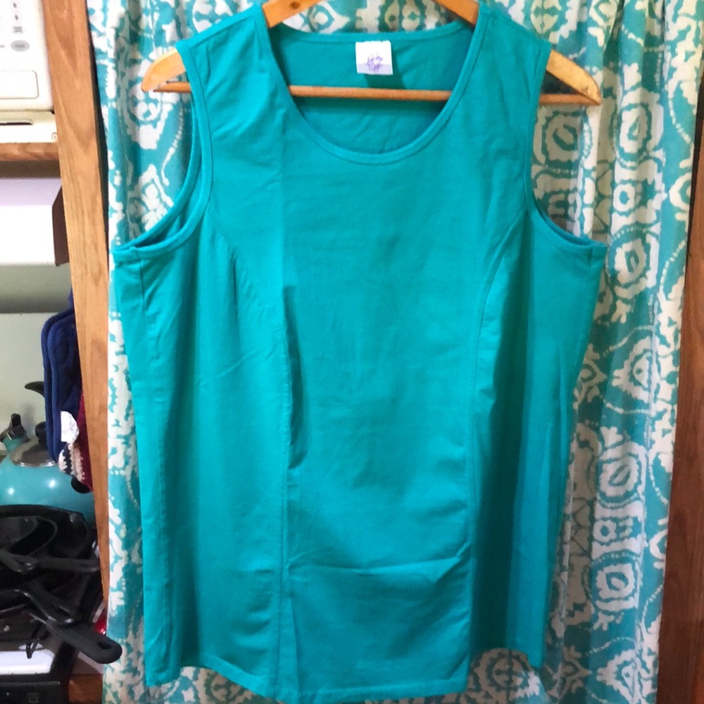 Just My Size‎ Sleeveless Teal Tank Top